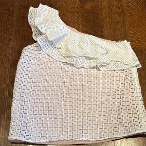 One shoulder J CREW top